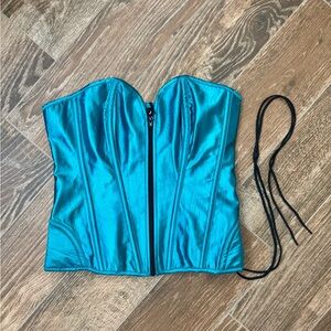 Bedroom Stories Teal XL Corset